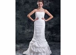 MERMAID Strapless Backless Pleat Pick-up Sweep