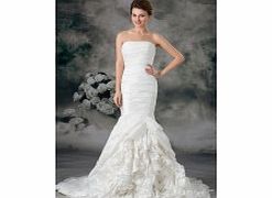 MERMAID Strapless Backless Pleated Dropped