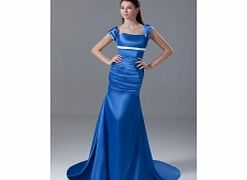 MERMAID Strapless Dropped Pleat Sweep Train