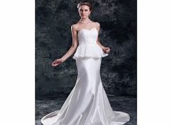 MERMAID Sweetheart Backless Beaded Sweep Train