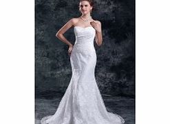 MERMAID Sweetheart Backless Beading Sweep Train