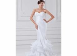 MERMAID Sweetheart Pleat Dropped Asymmetrical