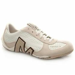 Merrell Male Ell Relay Drive Leather Upper Fashion Trainers in White