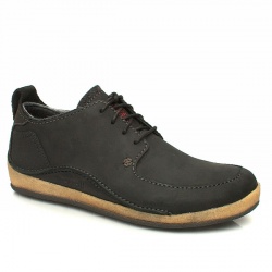 Merrell Male Rome Waxy Leather Upper in Black