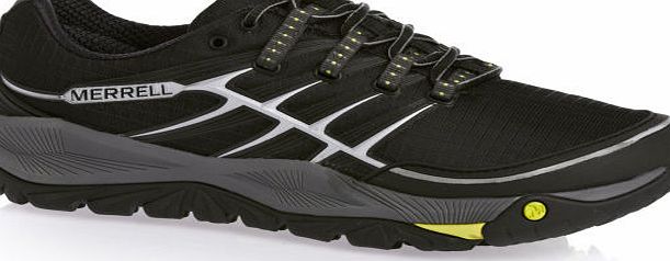Merrell Mens Merrell Allout Rush Shoes - Black/lime