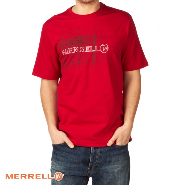 Merrell Mens Merrell Logo T-Shirt - Scarlet