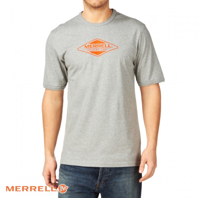 Merrell Mens Merrell Ringer T-Shirt - Ice Heather