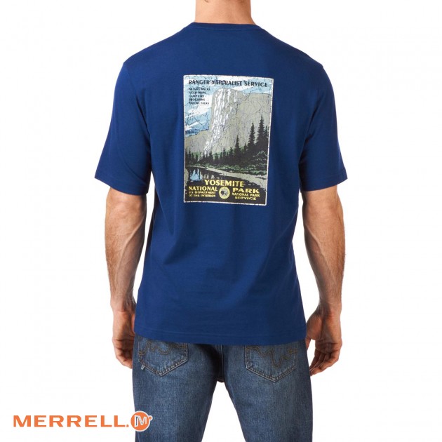 Merrell Mens Merrell Yosemite Vintage T-Shirt - Michigan