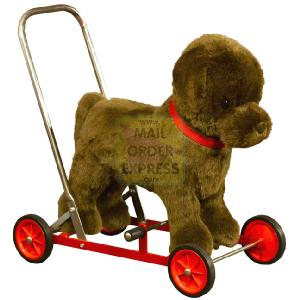 Merrythought Chocolate Labrador Pushalong