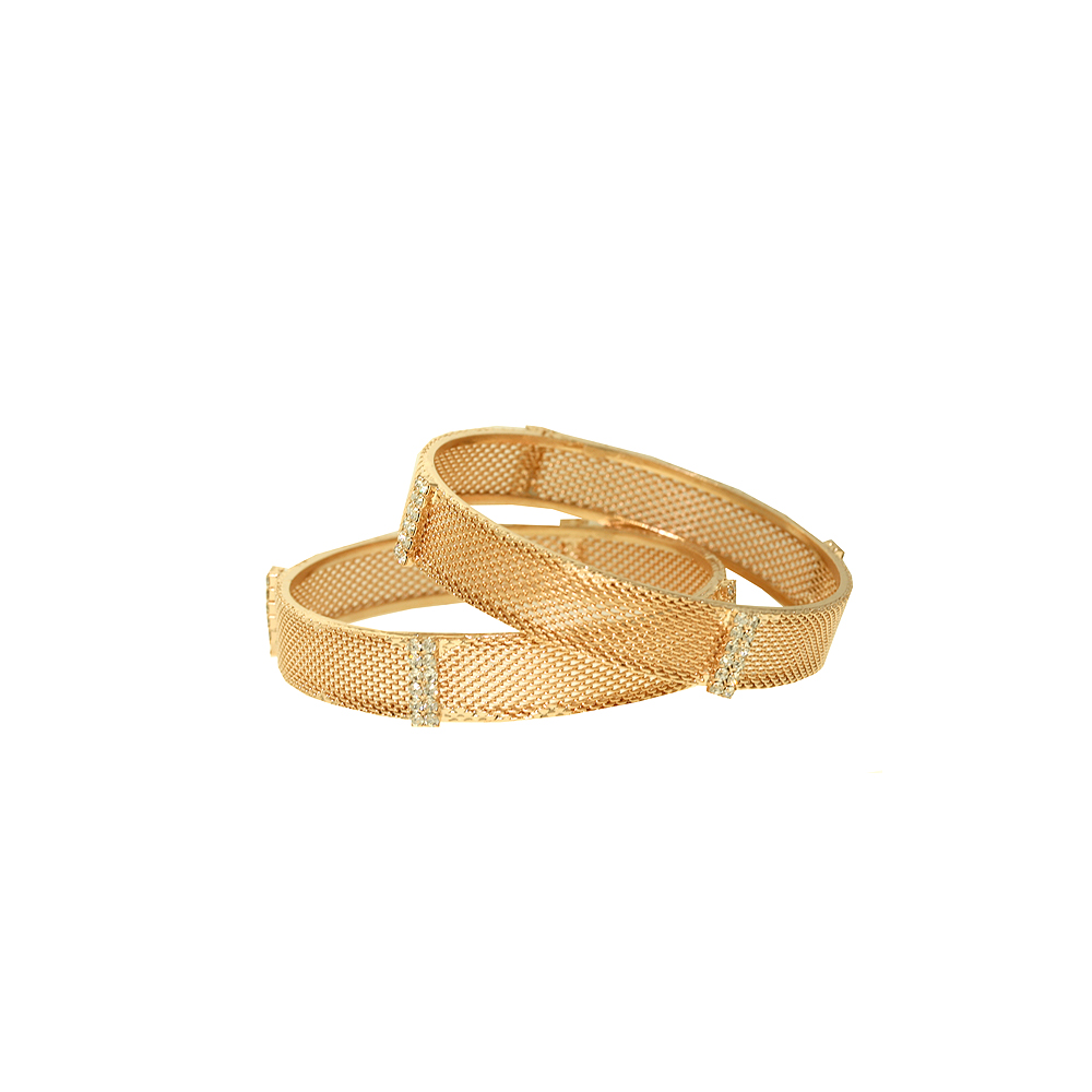 Mesh Bangles - Rose Gold
