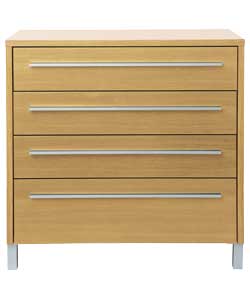 Messina Chest of 4 Drawers - Oak