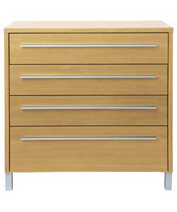 Messina Chest of 4 Drawers - Oak