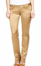 MET Jeans Body bronze satin trousers