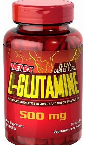 Met-Rx  L-Glutamine 500 mg Recovery Tablets - Tub of 200