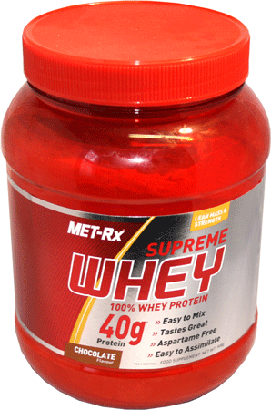 Met-Rx Supreme Whey Protein Chocolate Flavour 908g