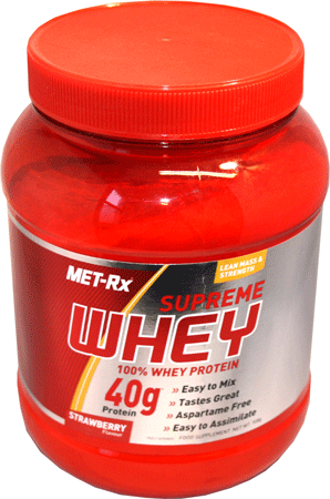 Met-Rx Supreme Whey Protein Strawberry Flavour
