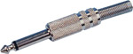 Metal 1/4" Mono Plug ( Jack Plug Metal )