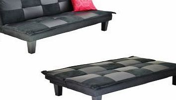 Metal Beds Ltd Aztec Sofa Bed - Black/Grey Chequered