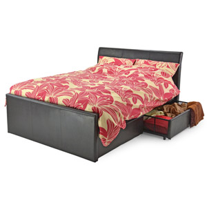 Metal Beds Texas Drawer Divan 3FT Single Leather