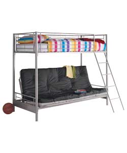 Bunk Bed with Futon and Trizone Mattress