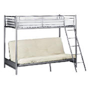 Metal Futon Bunk Bed complete with Single