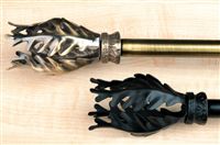 Metal Leaf Curtain Pole