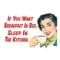 metal Magnet - If you want breakfast in bed (XL)