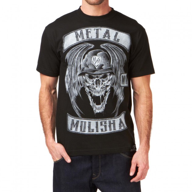 Metal Mulisha Mens Metal Mulisha Deegan Patches T-Shirt - Black