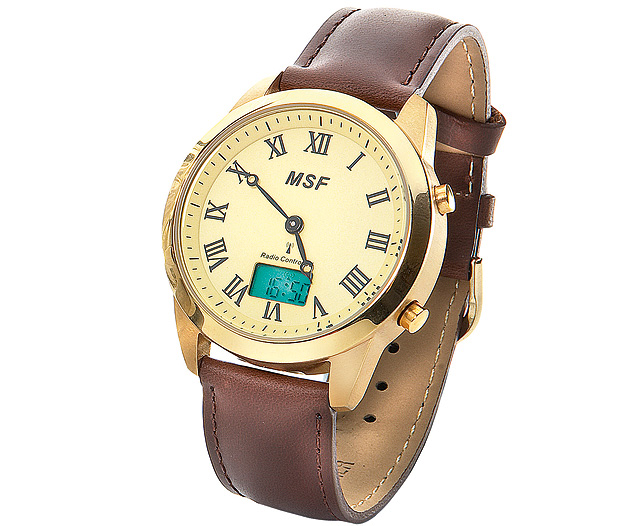 metal RC Watch Gents - Brown