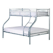 Metal Trio Bunk Bed frame- Silver effect