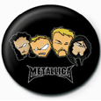 Metallica Heads Button Badges