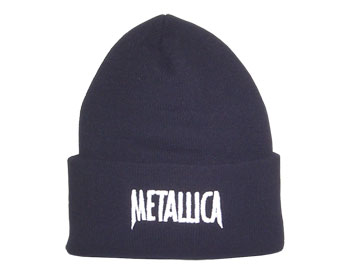 Metallica Logo Ninja White Beanie Hat