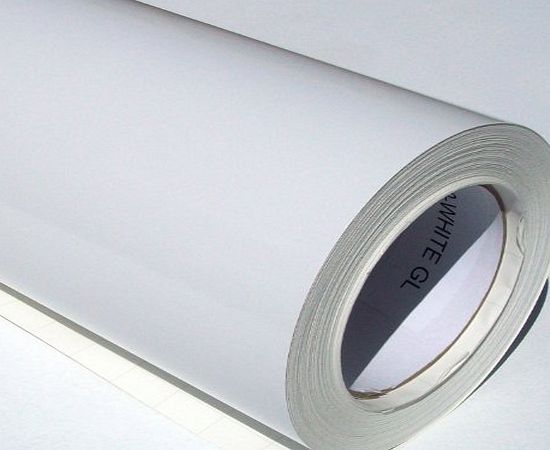 Metamark Self Adhesive Sticky Back Gloss White Sign Vinyl 5m x 61cm Roll