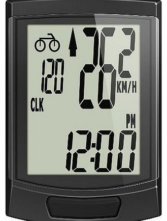 VELOCITA Wireless Bicycle Computer (Black)