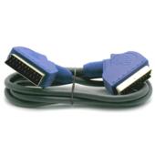 metronic 1.2m Gold Plated Scart Lead (Blue)