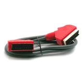 Metronic 1.2m Gold Plated Scart Lead (Red)
