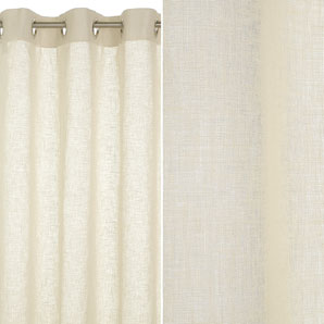 Eyelet Voile Panel, Natural, W140 x Drop 230cm