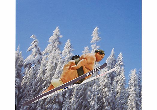 Metropolis Worldwide Summo Ski Jump Greeting Card
