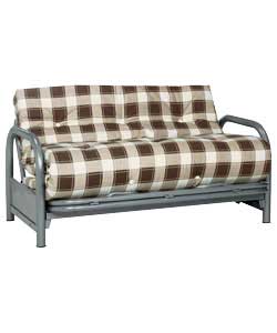 Futon with Natural Check Mattress