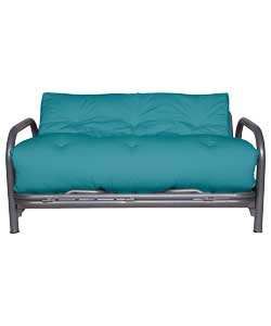 Futon with Teal Mattress