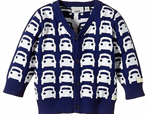 Mexx Baby-Boys K1HAS005 Baby Boys Sweater Flat Knit Long Sleeve Sweatshirt, Blue Depths, 0-3 Months (Manufacturer Size: 50/56)