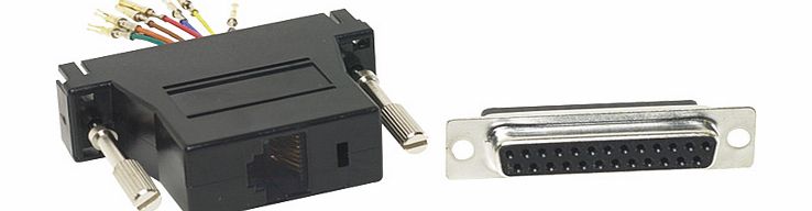 MH Rj45 to 9 Way Male D Connector MHDS9-PMJ8-K