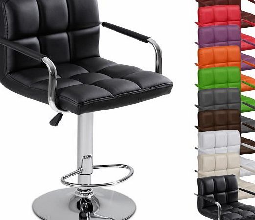 LBHK03 Single Bar stool with Armrest DIFFERENT COLOURS (Black)