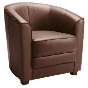 Miami Leather Chair, Brown
