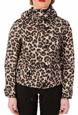 Michael Kors Animal Print Mini Anorak Jacket
