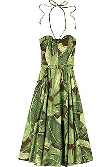 Banana Leaf Print Dress
