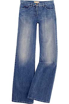 Michael Kors Faded Bootleg Jeans