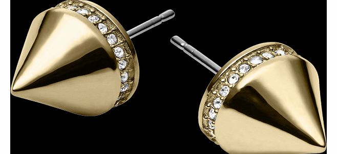 Michael Kors Gold Coloured Arrow Motif Stud
