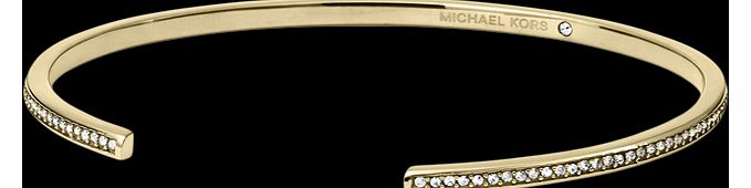Michael Kors Gold Coloured Bar Motif Open Cuff
