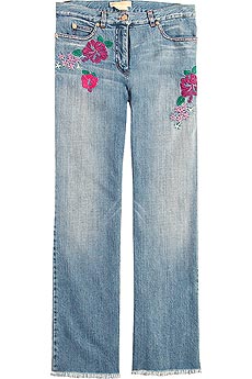 Michael Kors Hibiscus Cropped Jeans